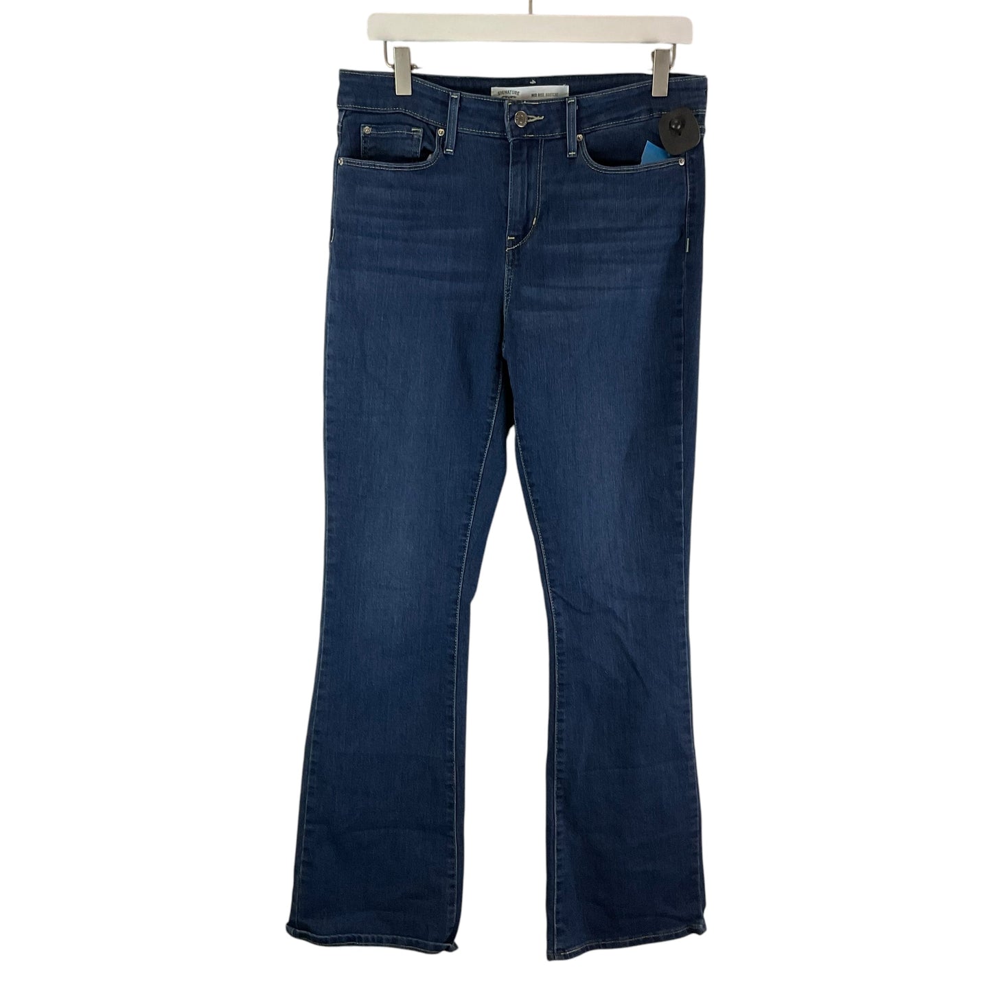 Jeans Boot Cut By Levis In Blue Denim, Size: 12