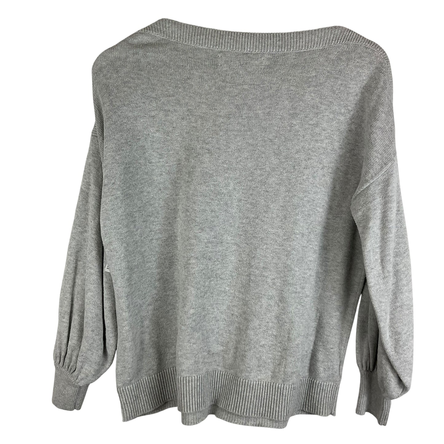 Top Long Sleeve By Loft In Grey, Size: M