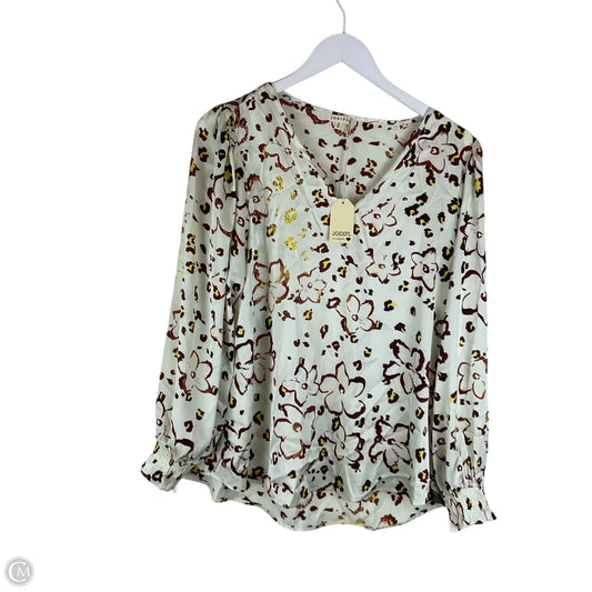 Top Long Sleeve By Jodifl In Cream, Size: M