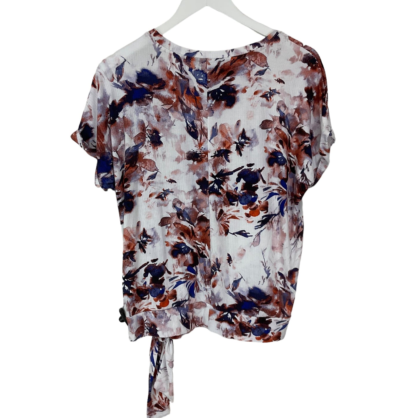 Floral Print Top Short Sleeve Simply Vera, Size S