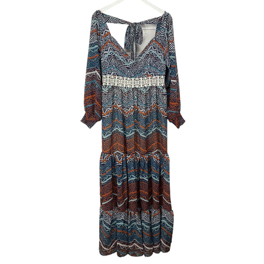 Dress Casual Maxi By Venus In Multi-colored, Size: 12