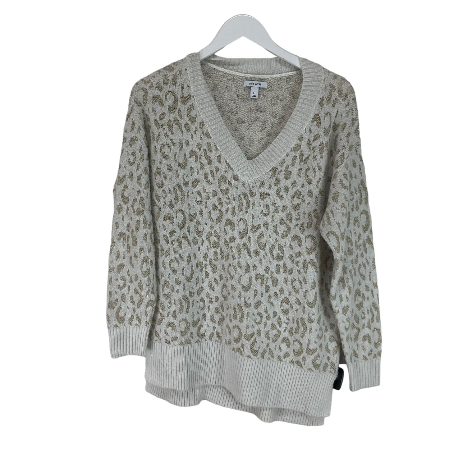 Sweater By Nine West Apparel In Cream, Size: M