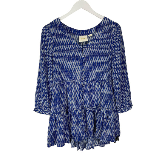 Top Long Sleeve By Maeve In Blue, Size: S