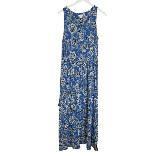 Dress Casual Maxi By J. Jill In Blue, Size: M