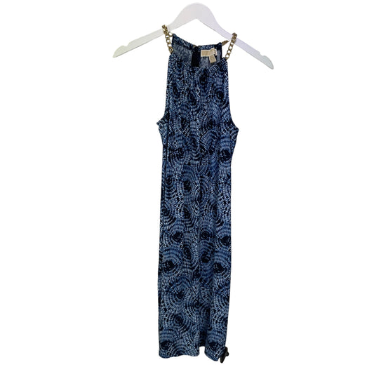 Dress Casual Midi By Michael By Michael Kors In Blue, Size: S