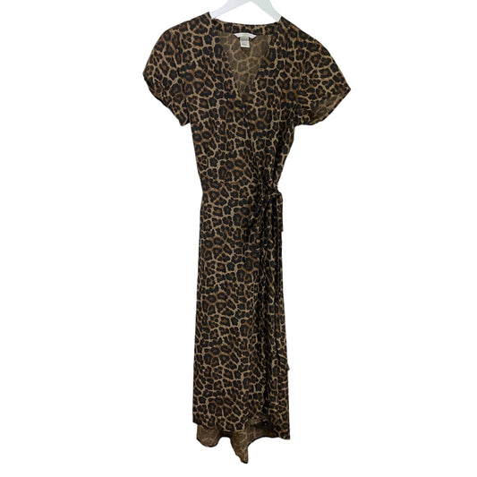 Dress Casual Midi By H&m In Animal Print, Size: 4