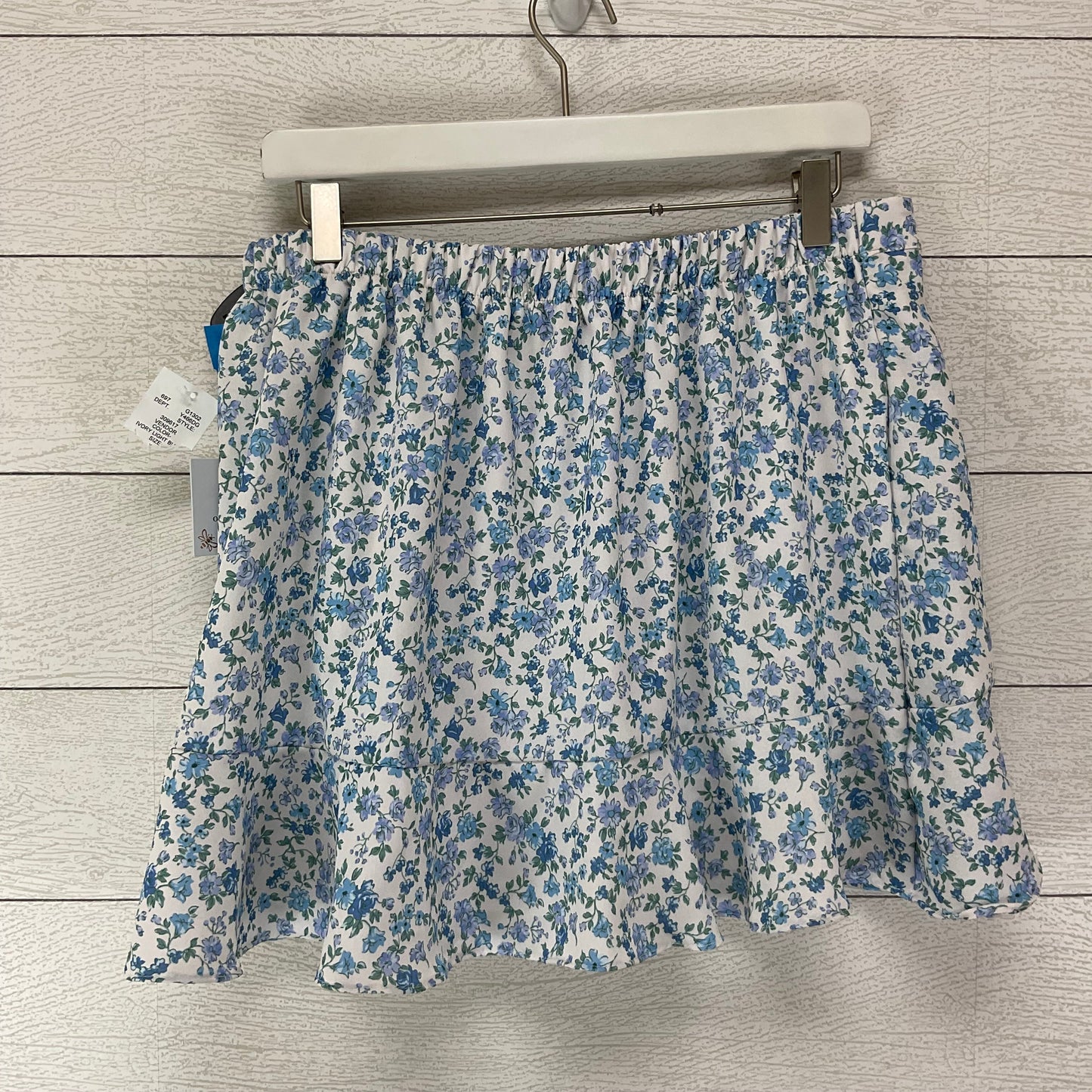 Skirt Mini & Short By Clothes Mentor In Floral Print, Size: Xl