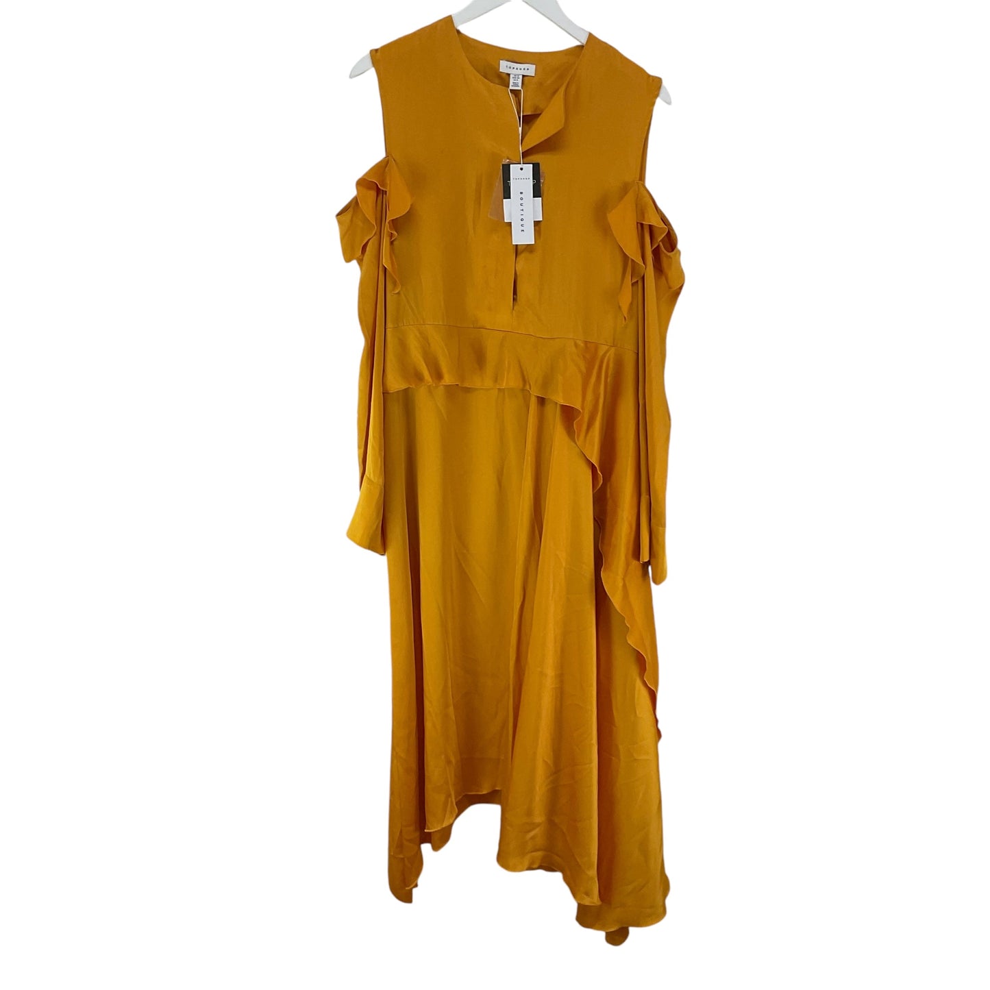 Dress Casual Maxi By Top Shop In Yellow, Size: M