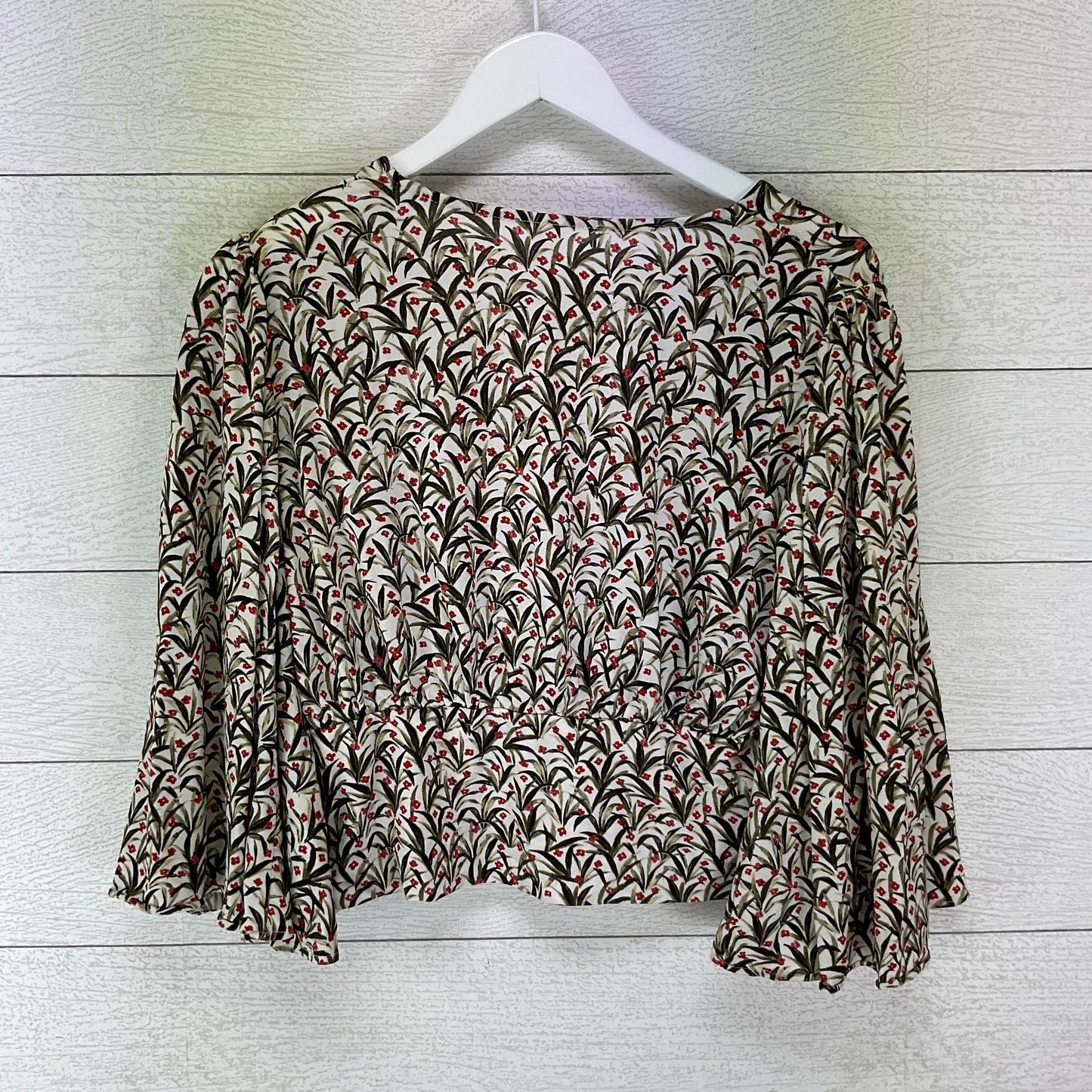 Top Long Sleeve By Anthropologie In Green, Size: S