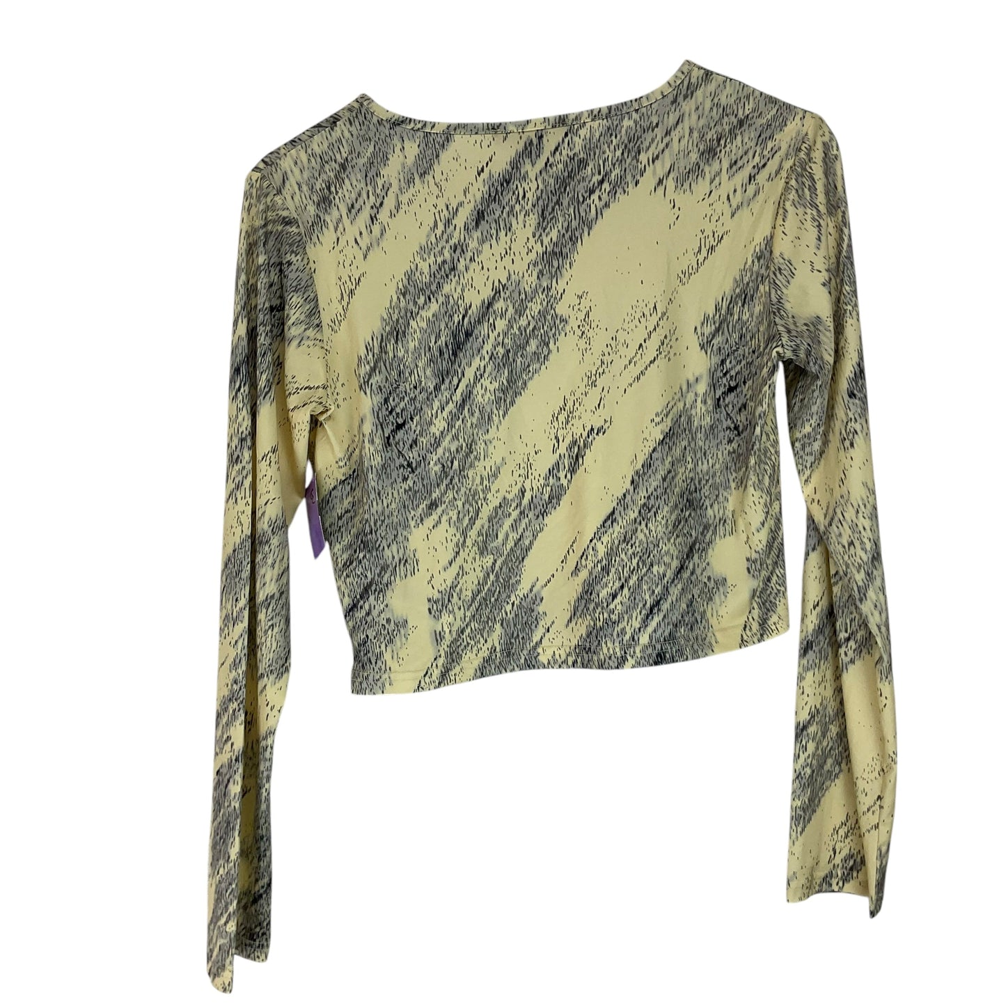 Top Long Sleeve By Forever 21 In Yellow, Size: M