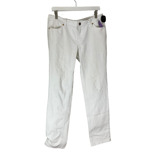 White Denim Jeans Boot Cut Tory Burch, Size M