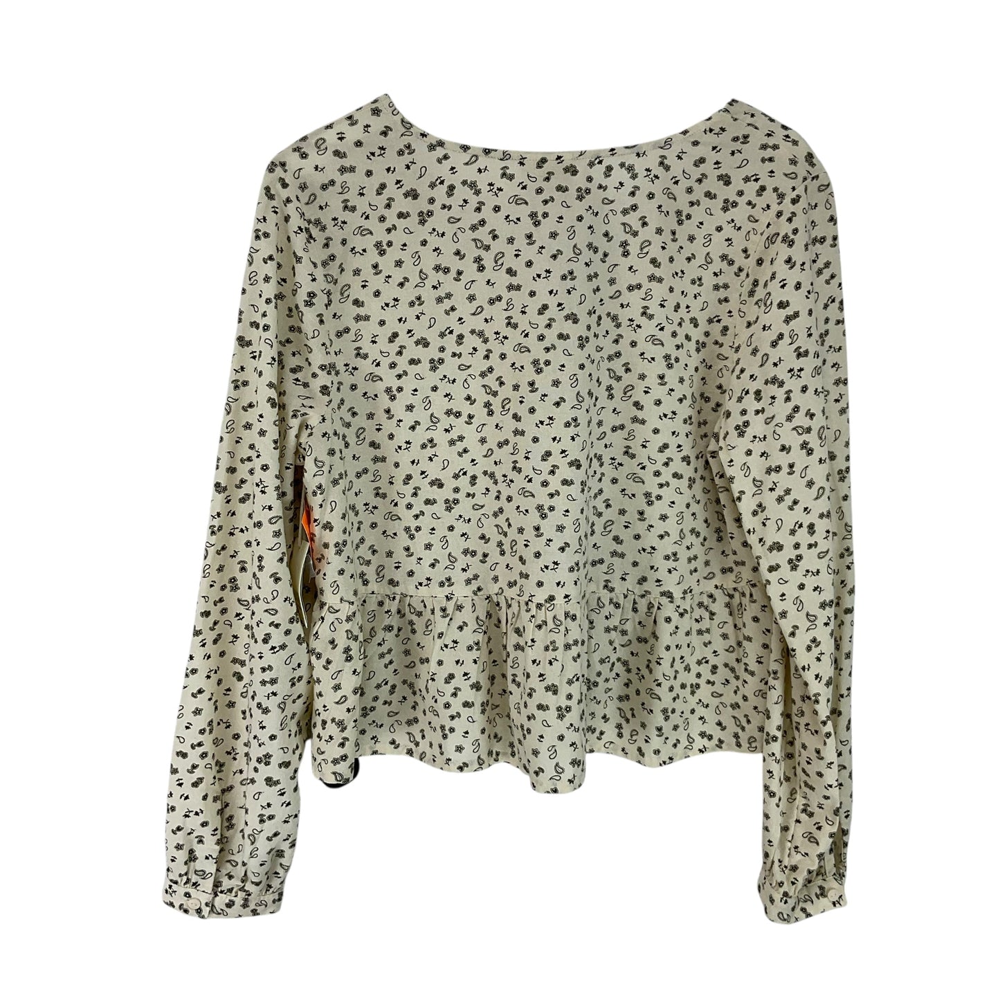 Top Long Sleeve By Ana In Cream, Size: M