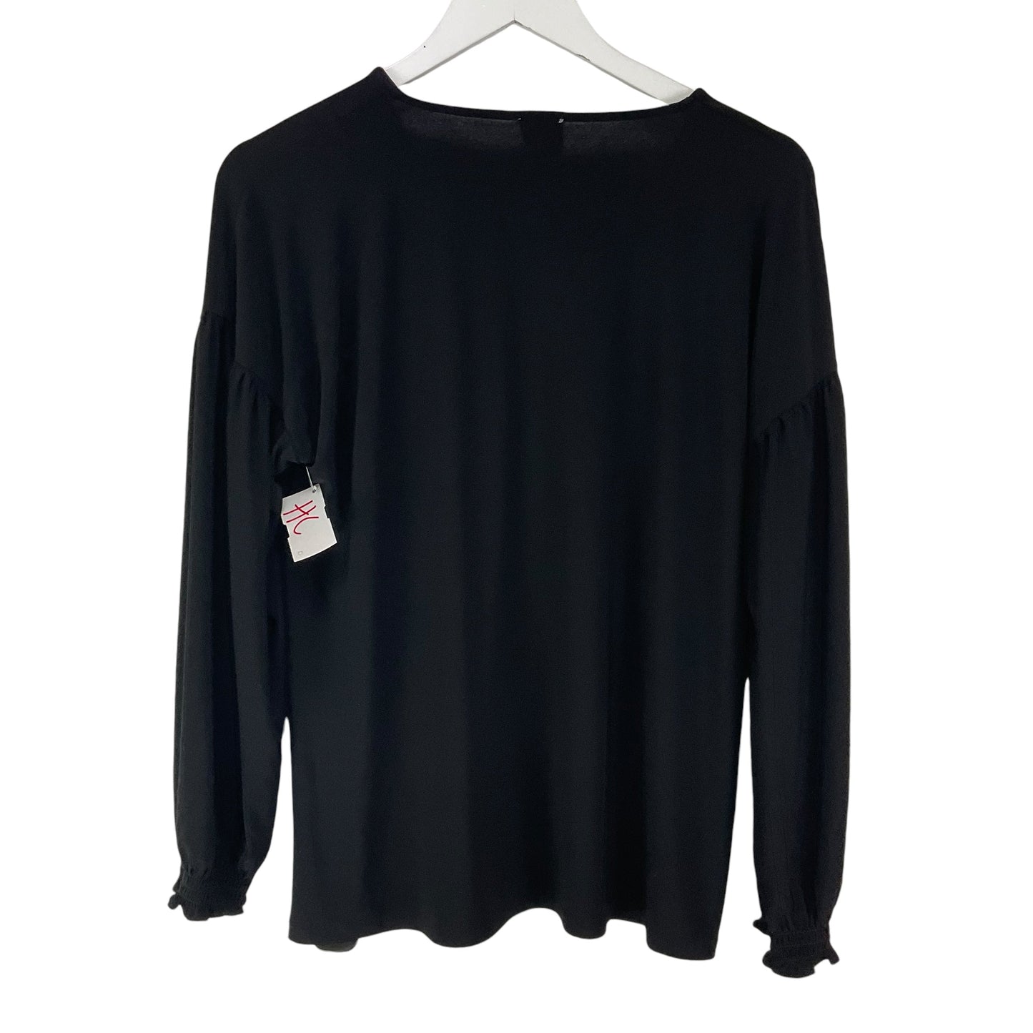 Top Long Sleeve By Anne Klein In Black, Size: M