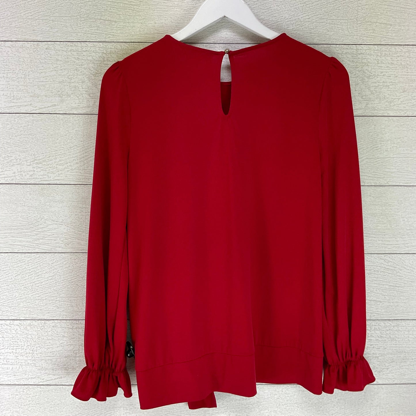 Top Long Sleeve By Michael Kors In Red, Size: M