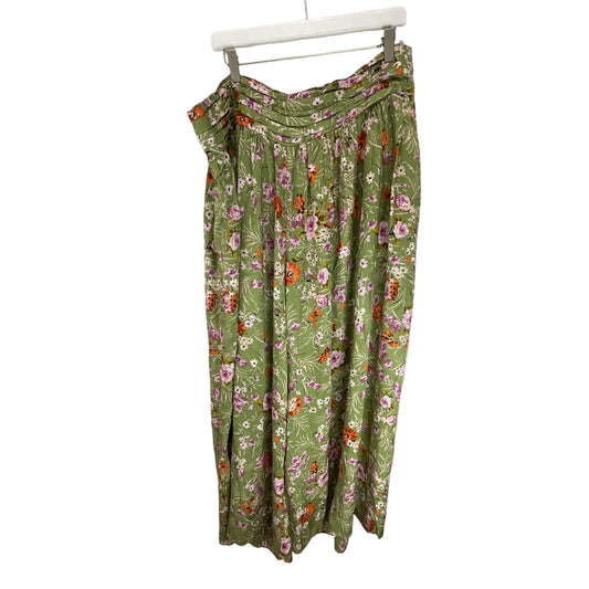 Pants Wide Leg By Anthropologie In Green, Size: 18