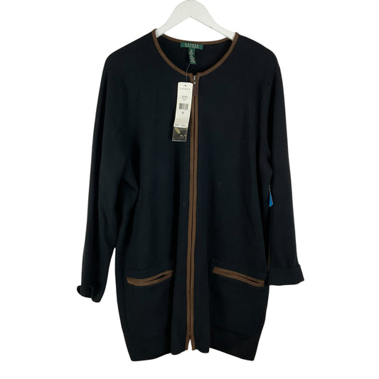 Cardigan By Ralph Lauren In Black, Size: 2x