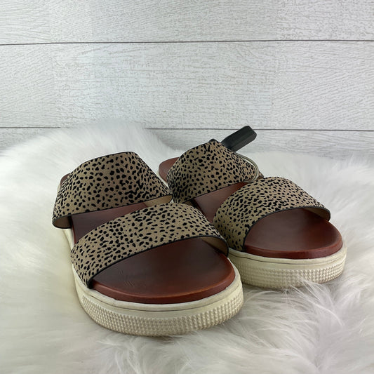 Shoes Heels Block By Mia In Animal Print, Size: 9