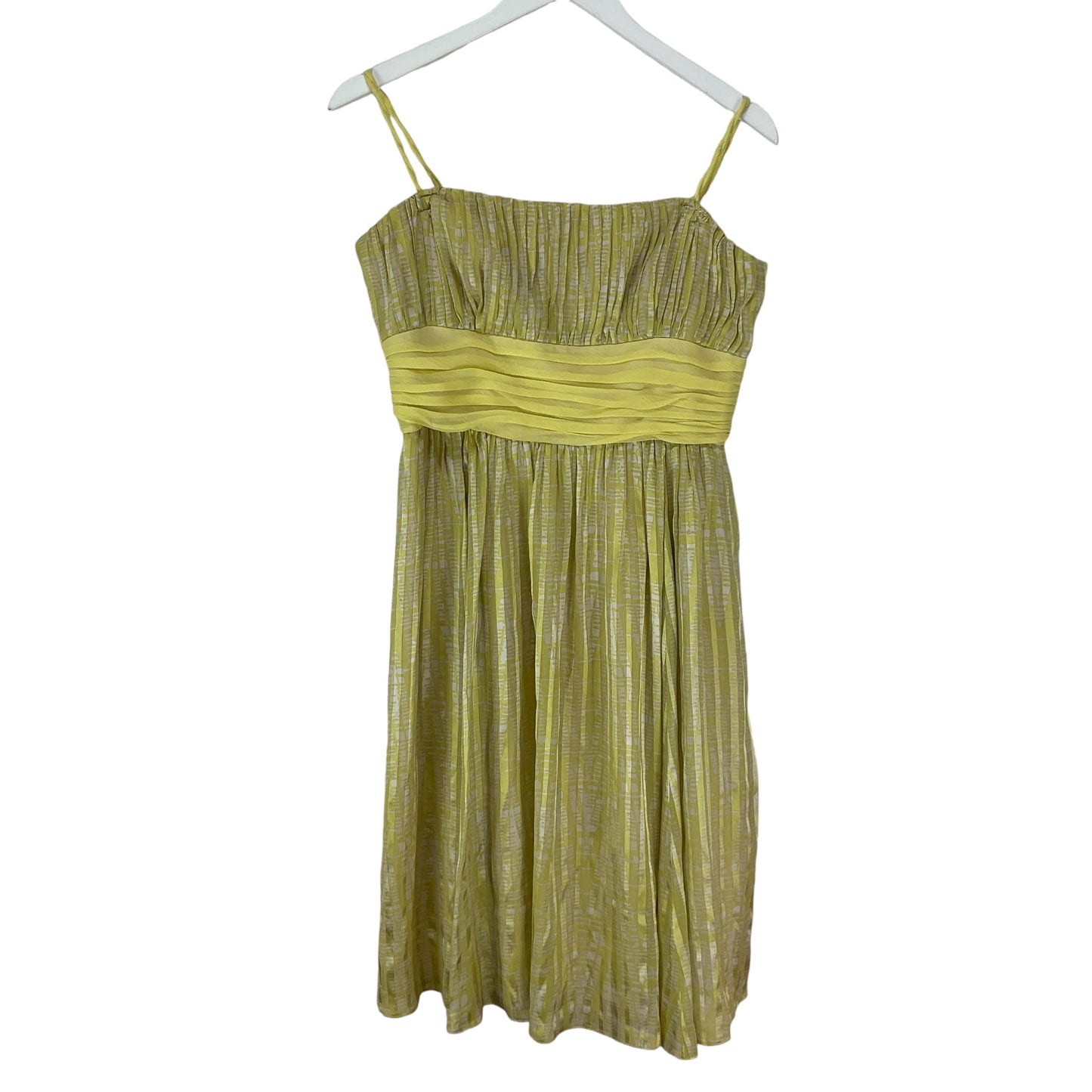 Dress Casual Short By Bcbgmaxazria In Yellow, Size: M