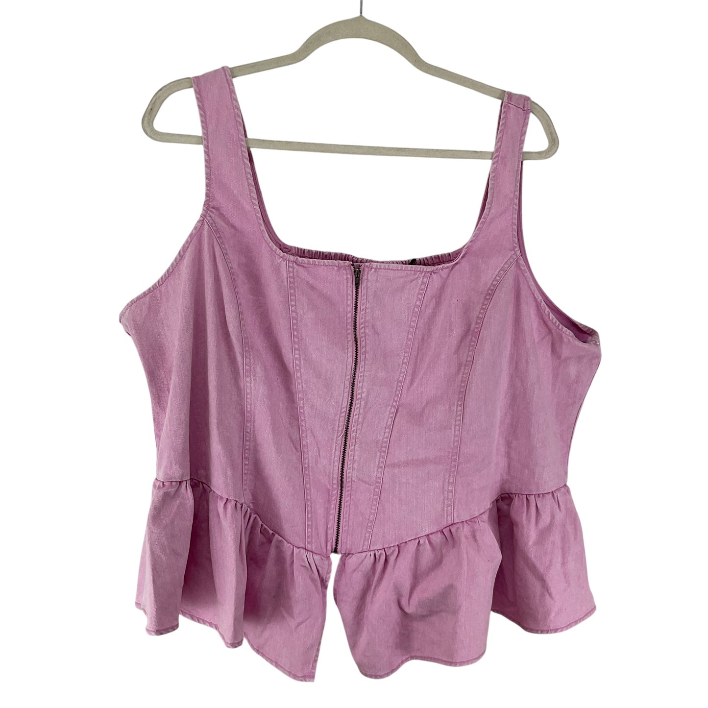 Top Sleeveless Basic By Clothes Mentor In Pink, Size: 4x