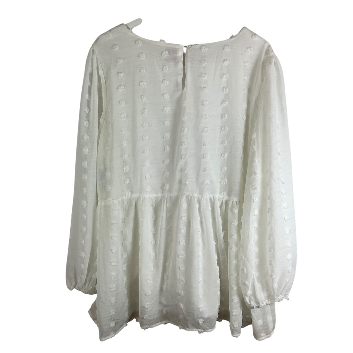 Top Long Sleeve By Hayden La In White, Size: 1x