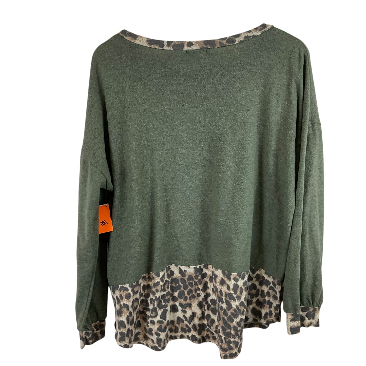 Top Long Sleeve By Jodifl In Green, Size: L