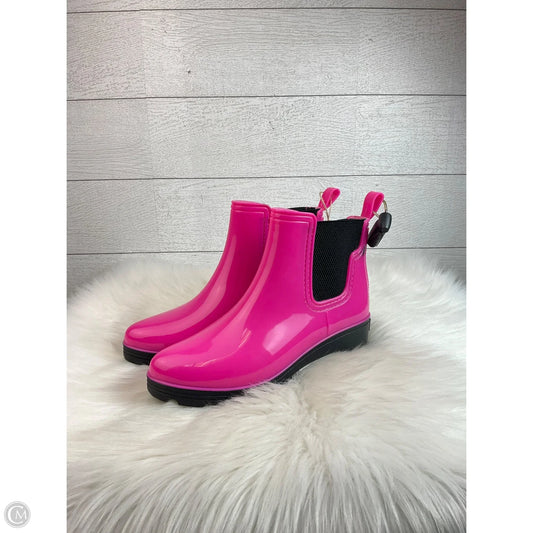 Boots Ankle Flats By Seven 7 In Pink, Size: 7