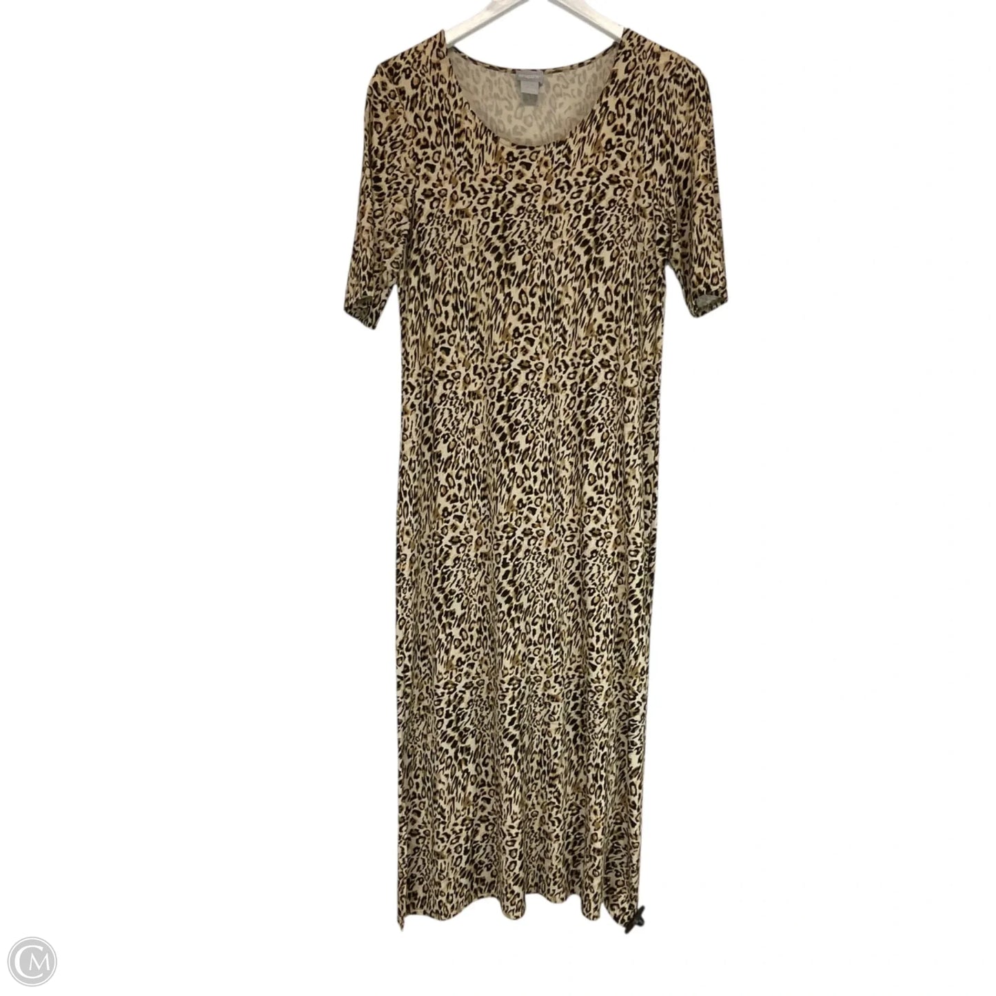 Dress Casual Maxi By Chicos In Animal Print, Size: 0