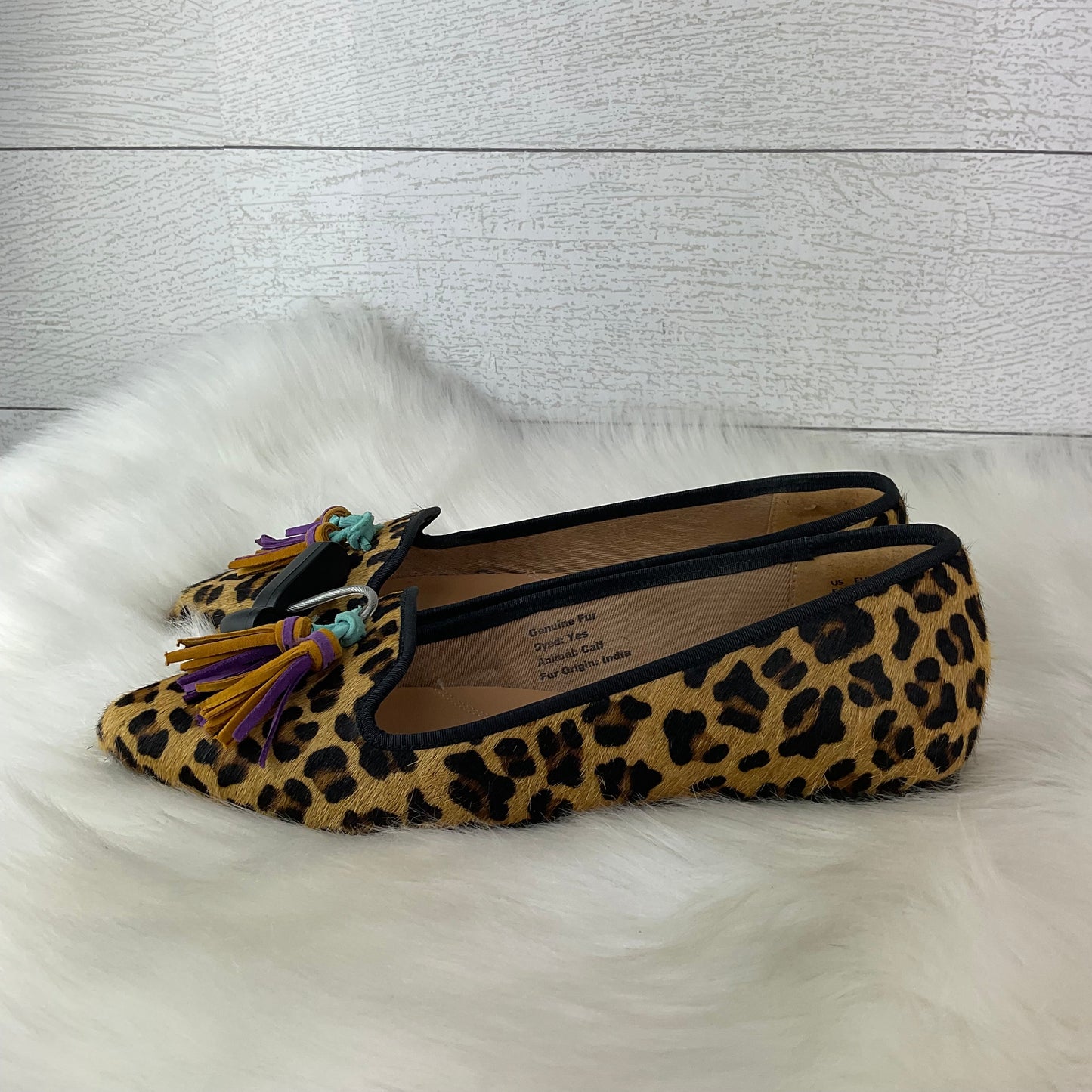 Animal Print Shoes Flats Hush Puppies, Size 5.5