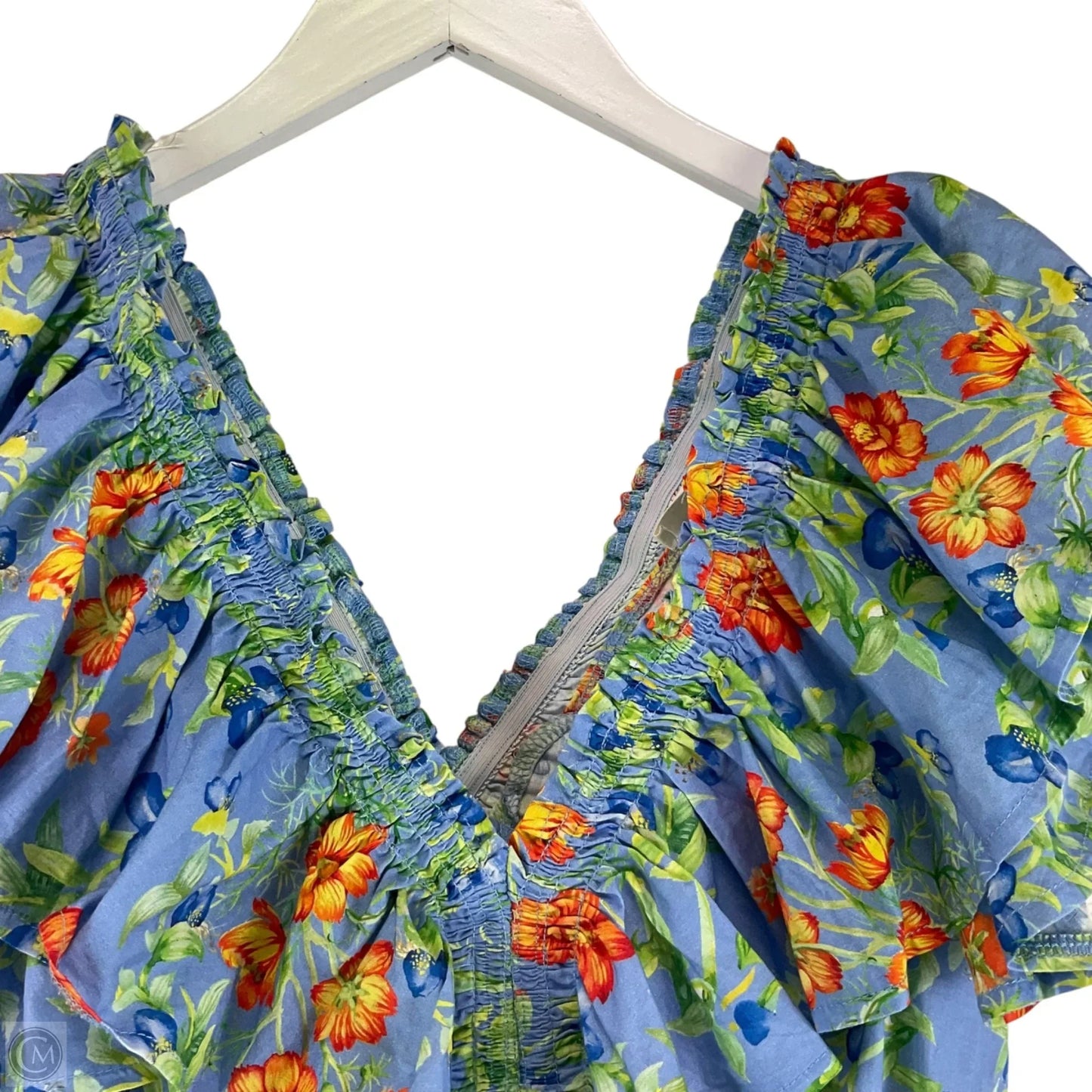 Top Sleeveless By Entro In Blue, Size: S