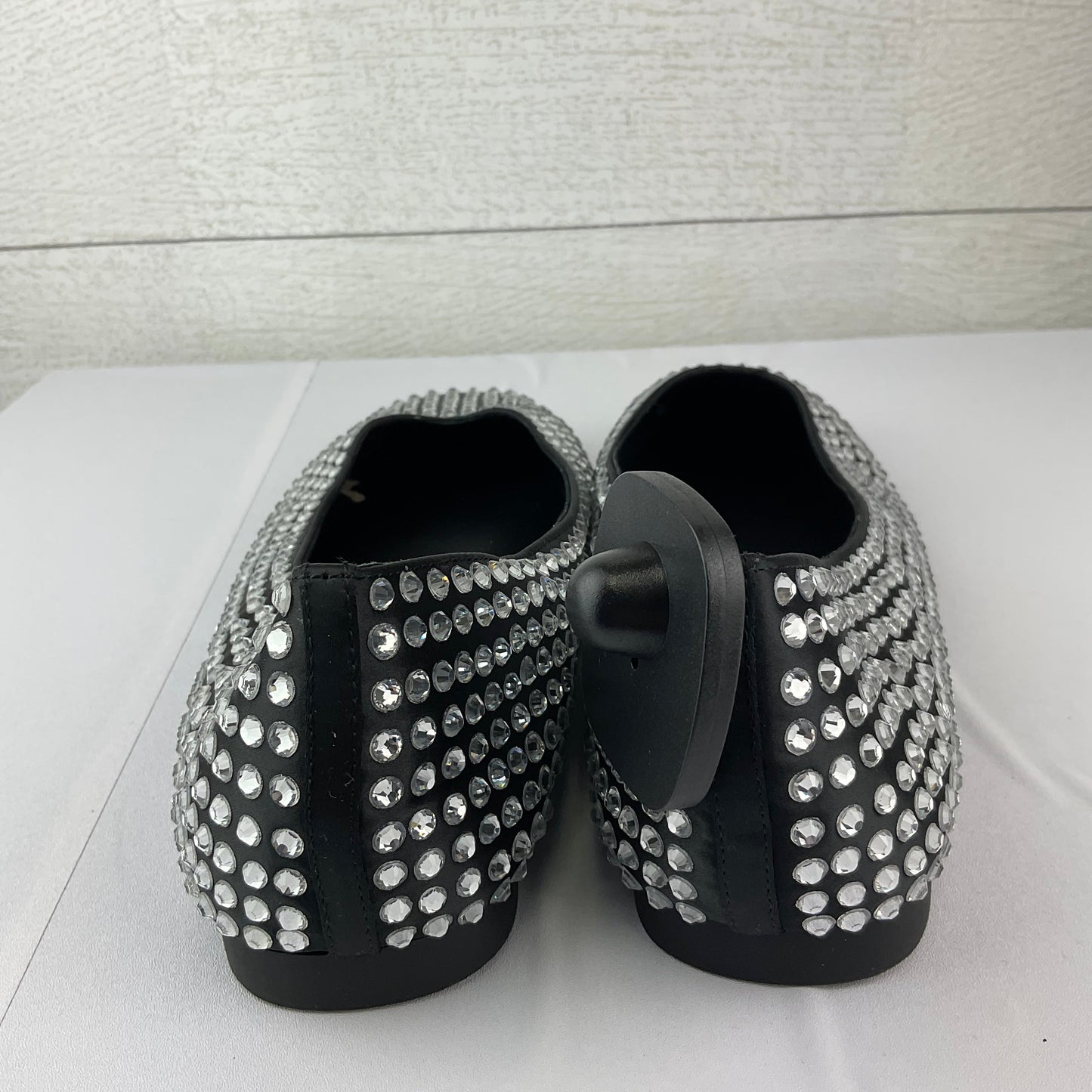 Black & Silver Shoes Flats Steve Madden, Size 10