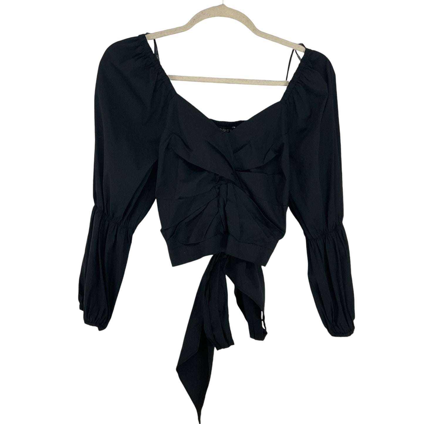 Top Long Sleeve By Eloquii In Black, Size: 18