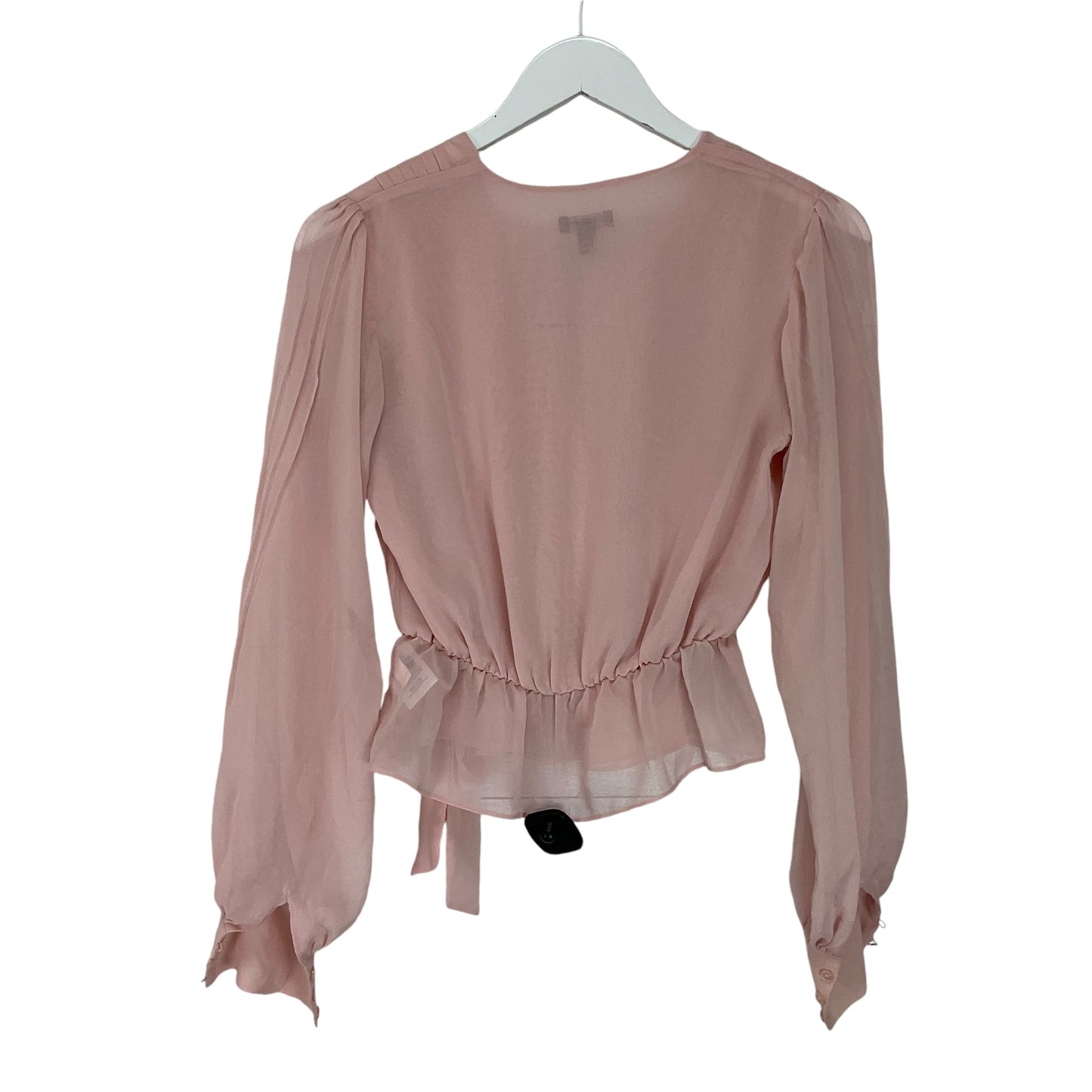 Top Long Sleeve By Express In Pink, Size: Xs