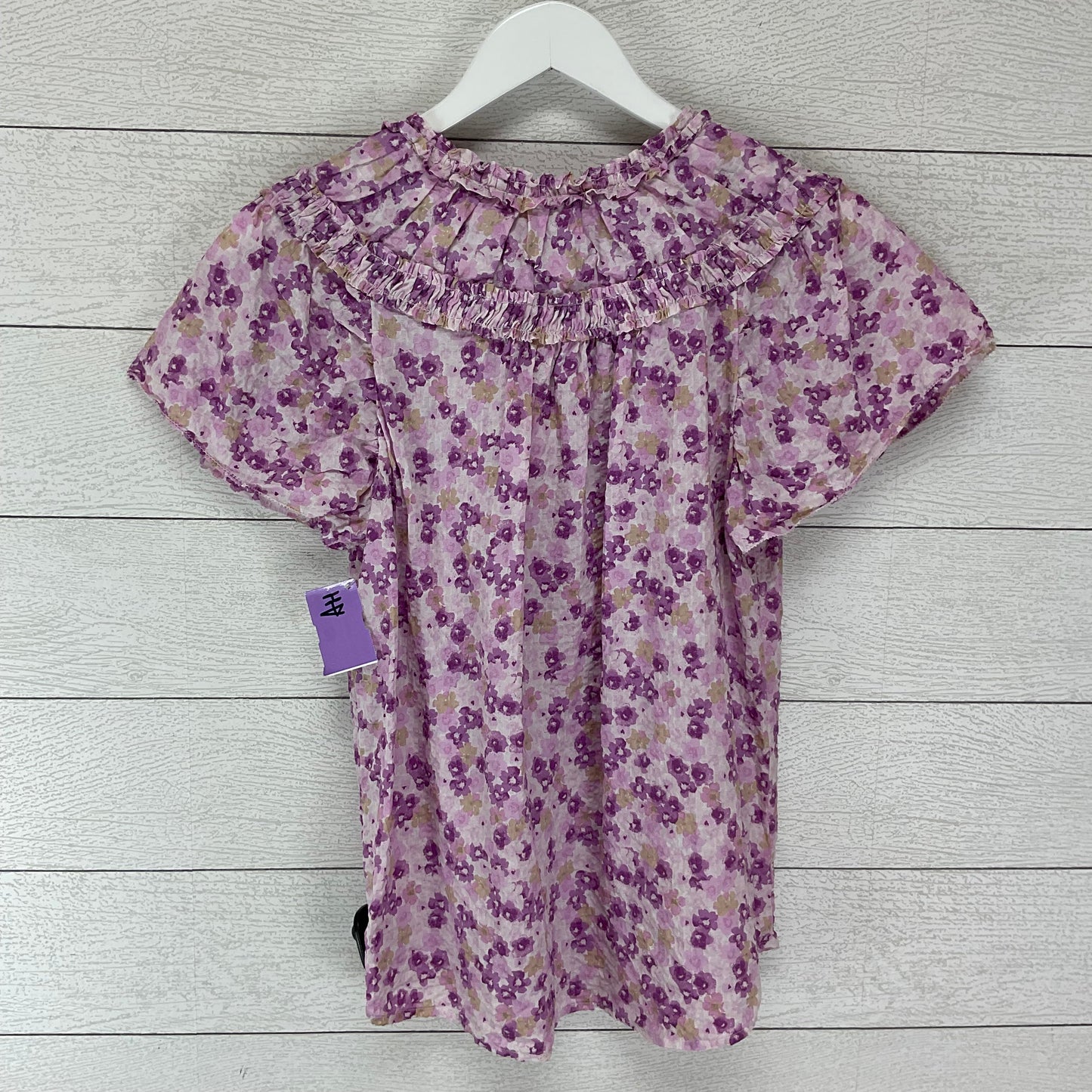 Purple Top Short Sleeve Versona, Size S