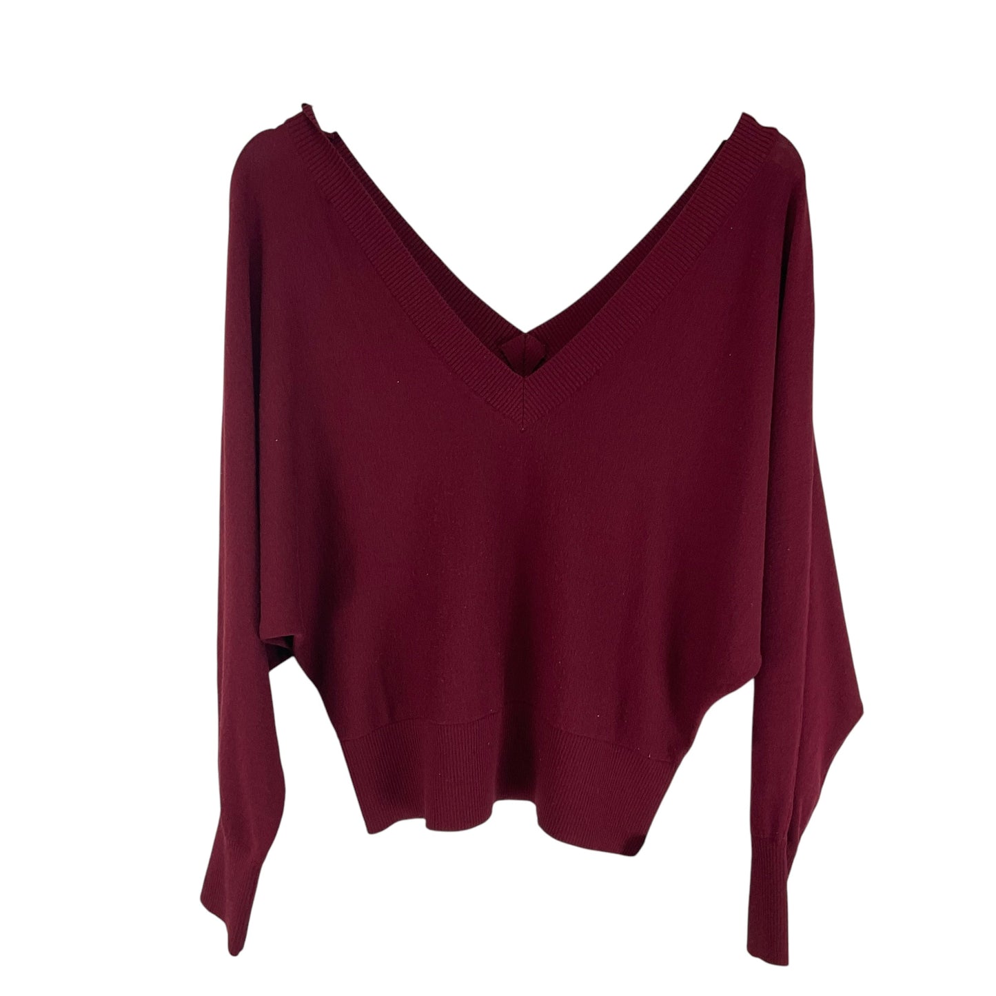 Top Long Sleeve By Express In Red, Size: M