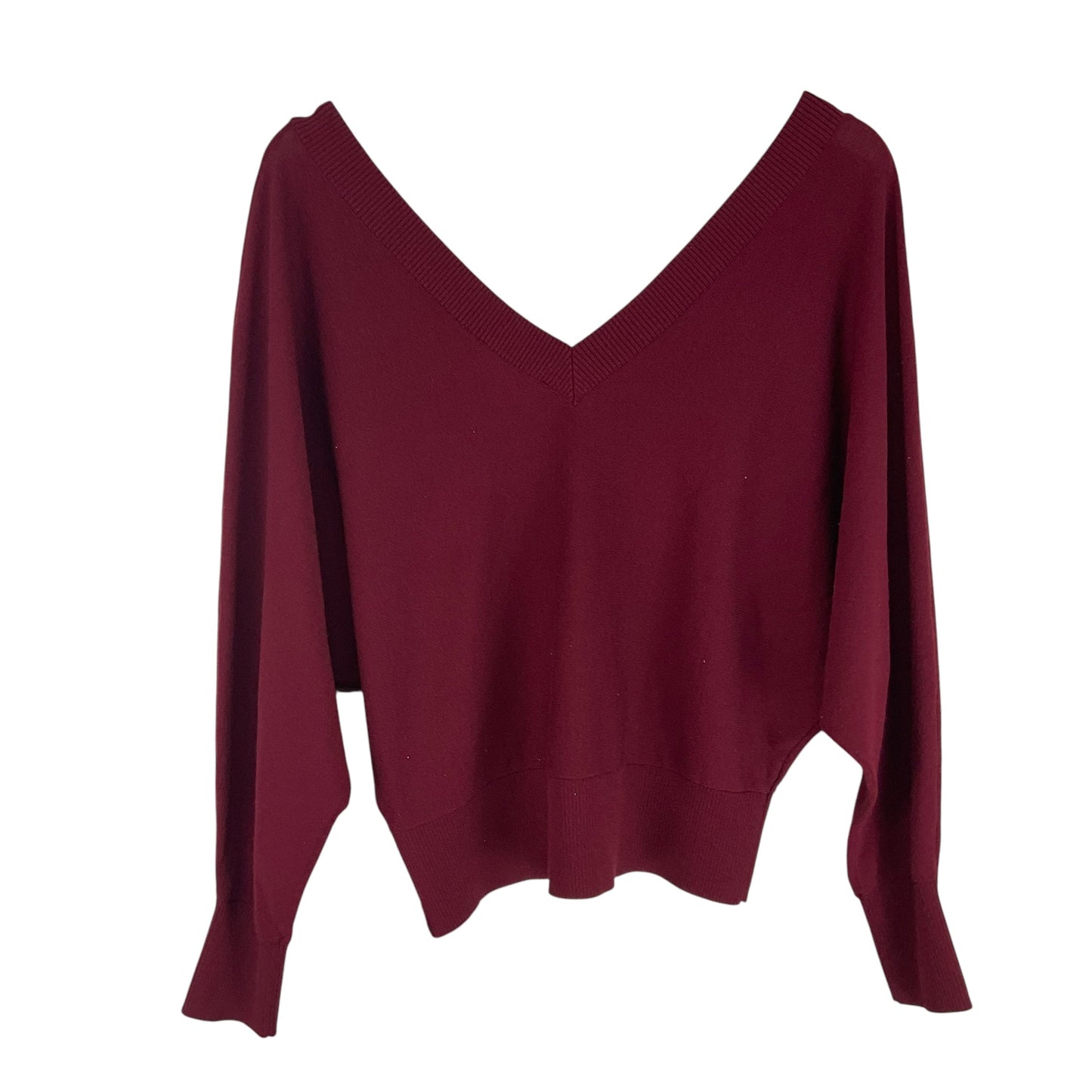 Top Long Sleeve By Express In Red, Size: M