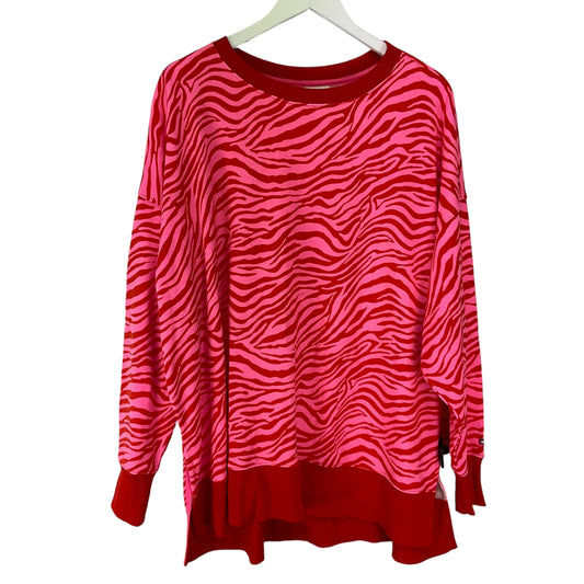 Sweatshirt Crewneck By Crown And Ivy In Pink & Red, Size: Xl