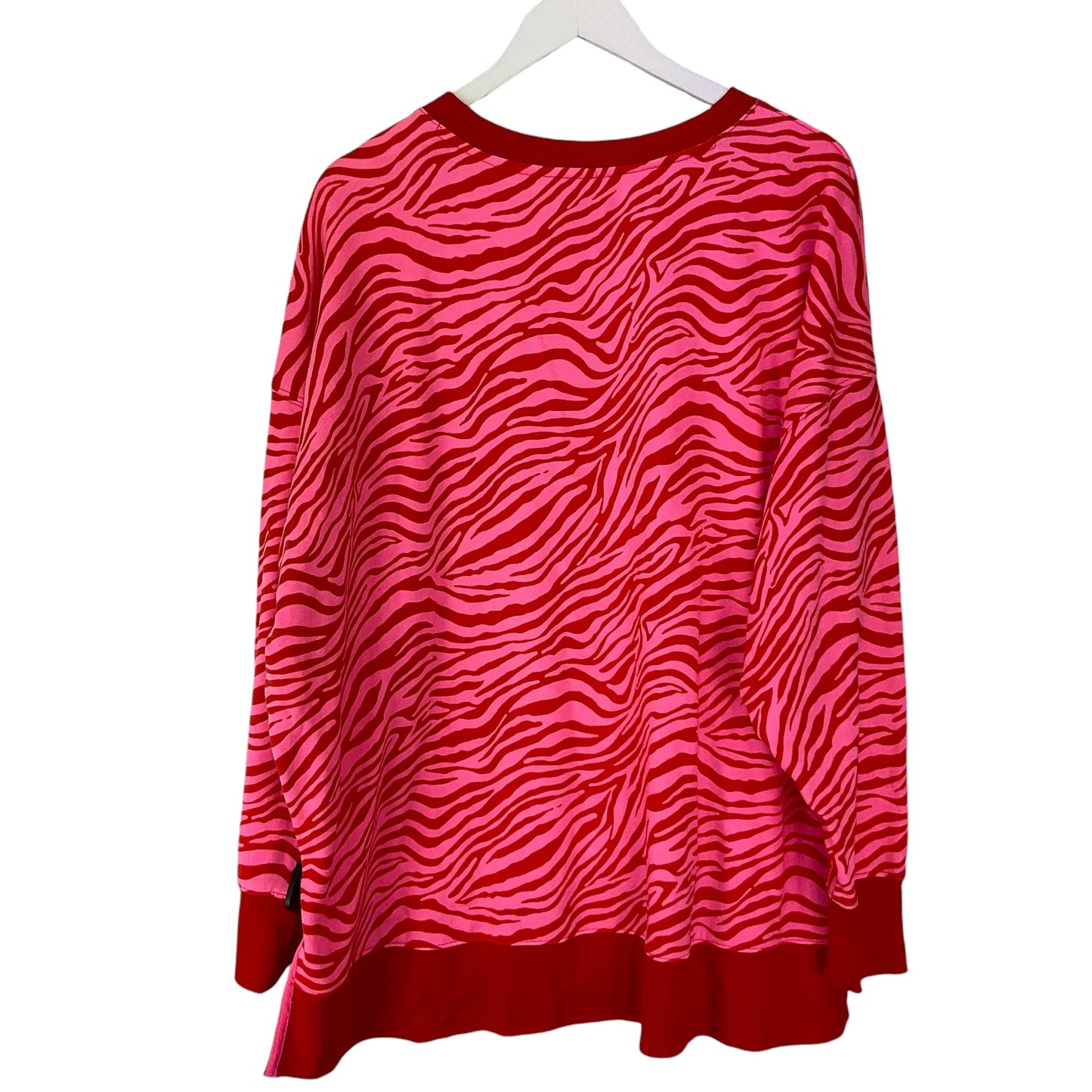 Sweatshirt Crewneck By Crown And Ivy In Pink & Red, Size: Xl