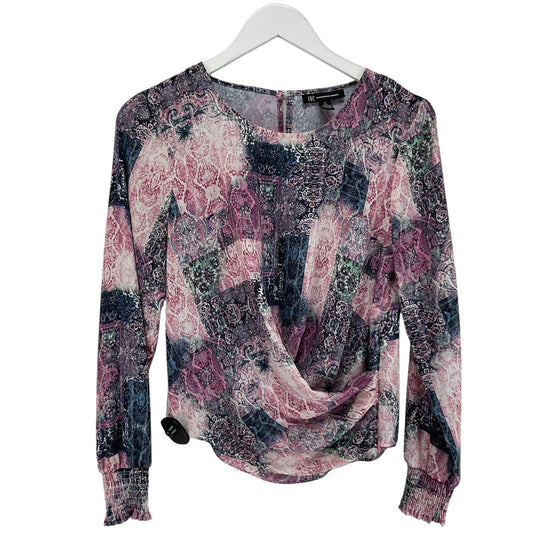 Top Long Sleeve By Inc In Pink, Size: S