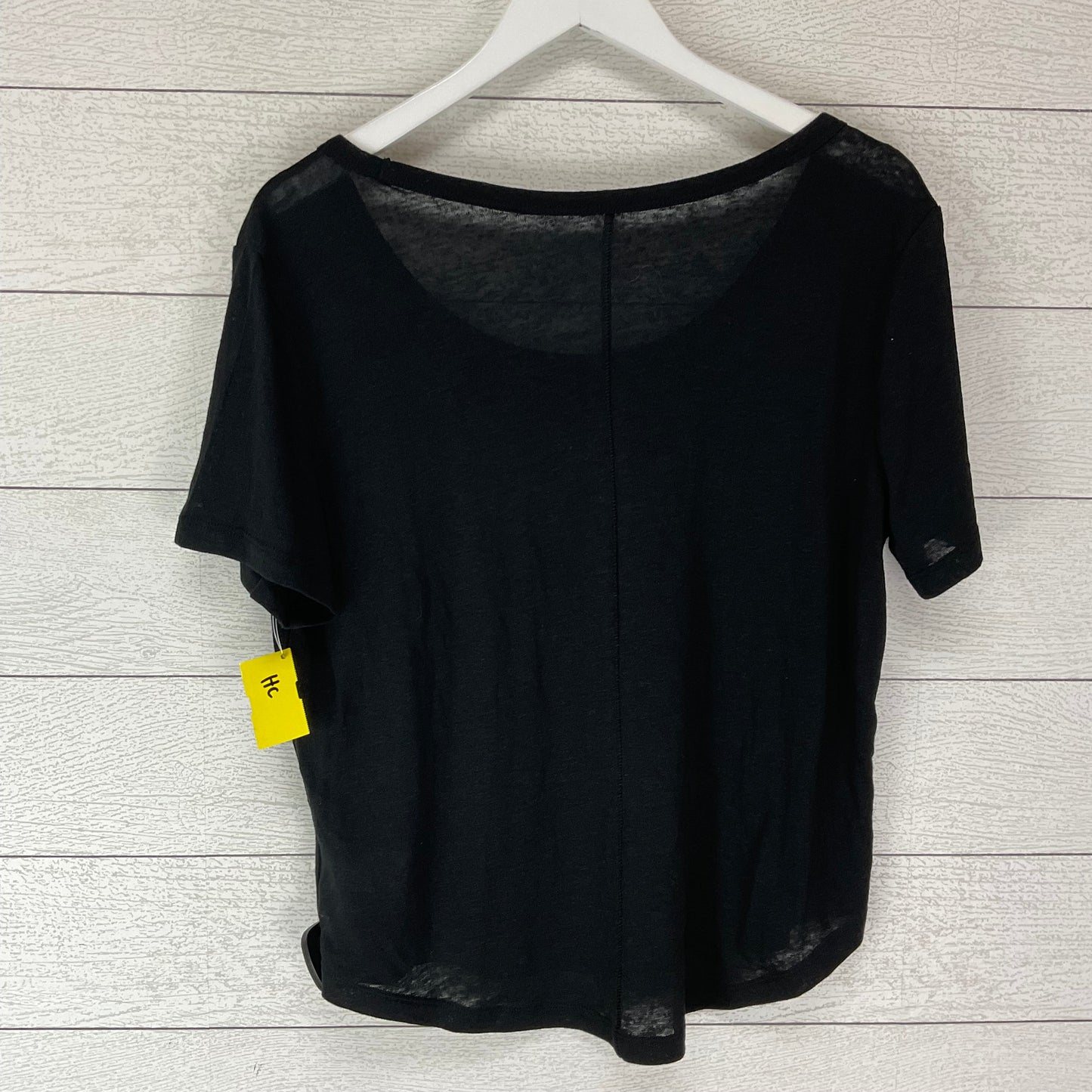 Top Short Sleeve Basic By Gap In Black, Size: M