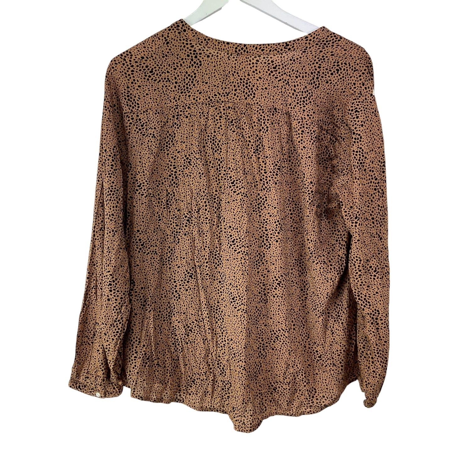 Top Long Sleeve By Old Navy In Brown, Size: M