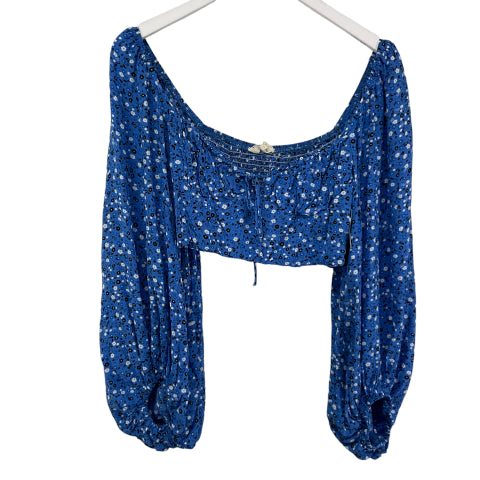 Top Long Sleeve By Clothes Mentor In Blue, Size: L