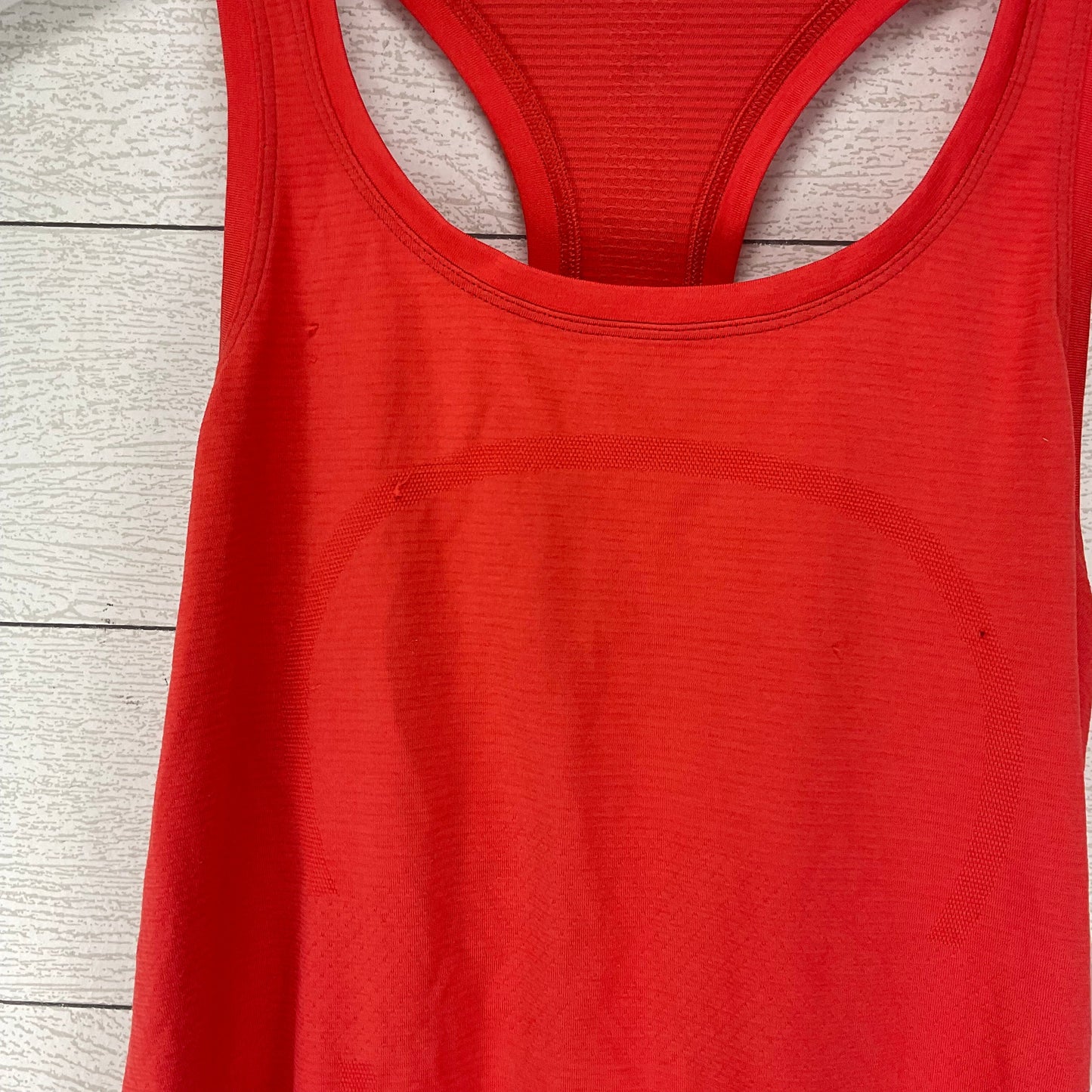 Athletic Tank Top By Lululemon In Orange, Size: 8