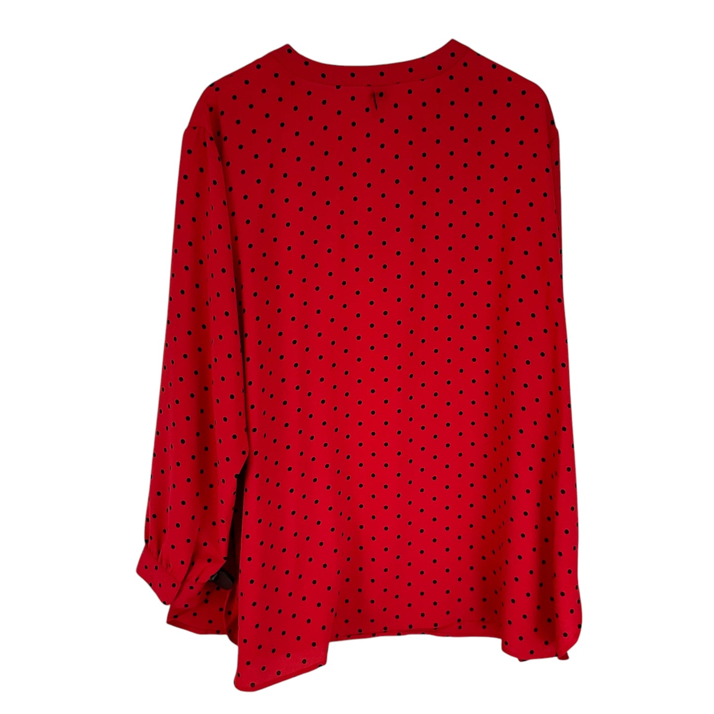 Top Long Sleeve By Anne Klein In Red, Size: 3x