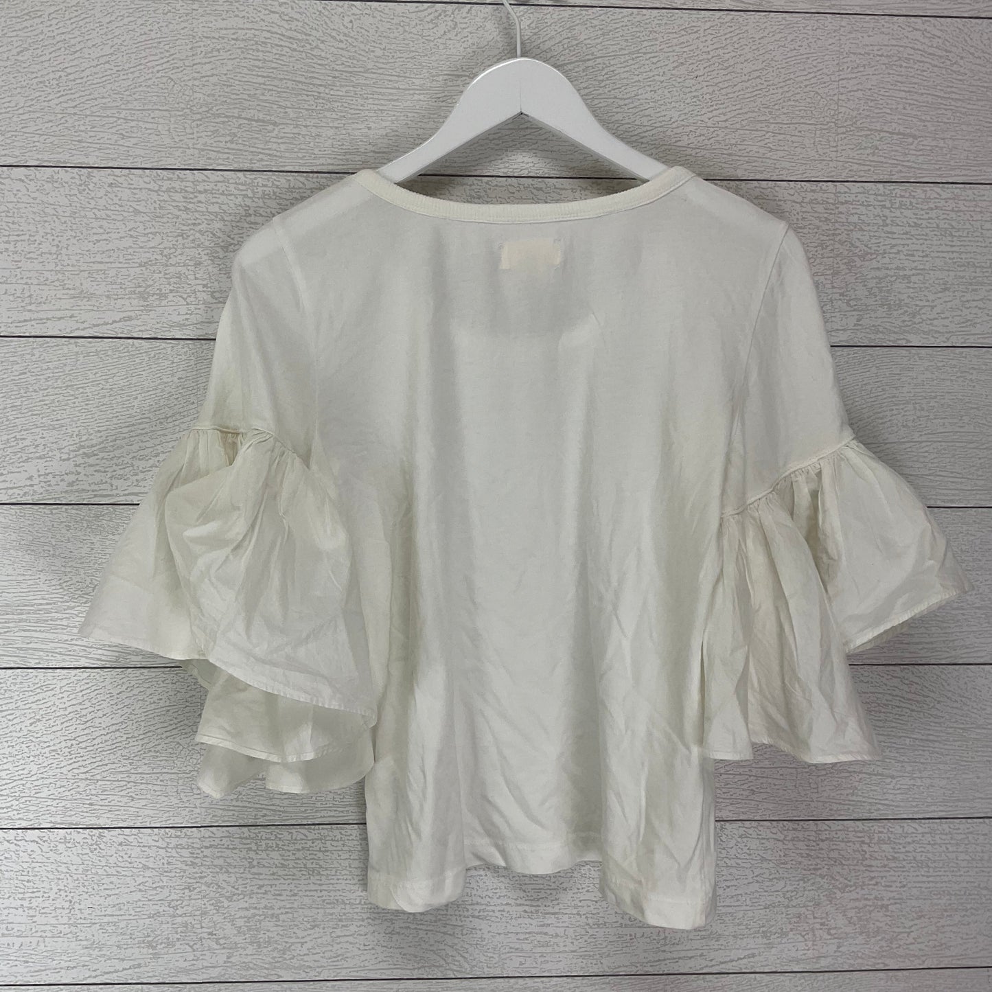 Top Short Sleeve By Maeve In White, Size: M