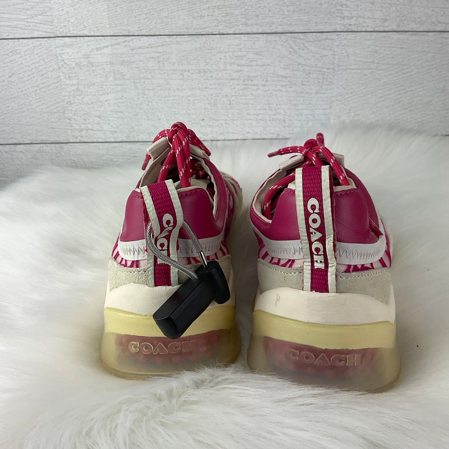 Shoes Designer By Coach In Pink, Size: 7.5