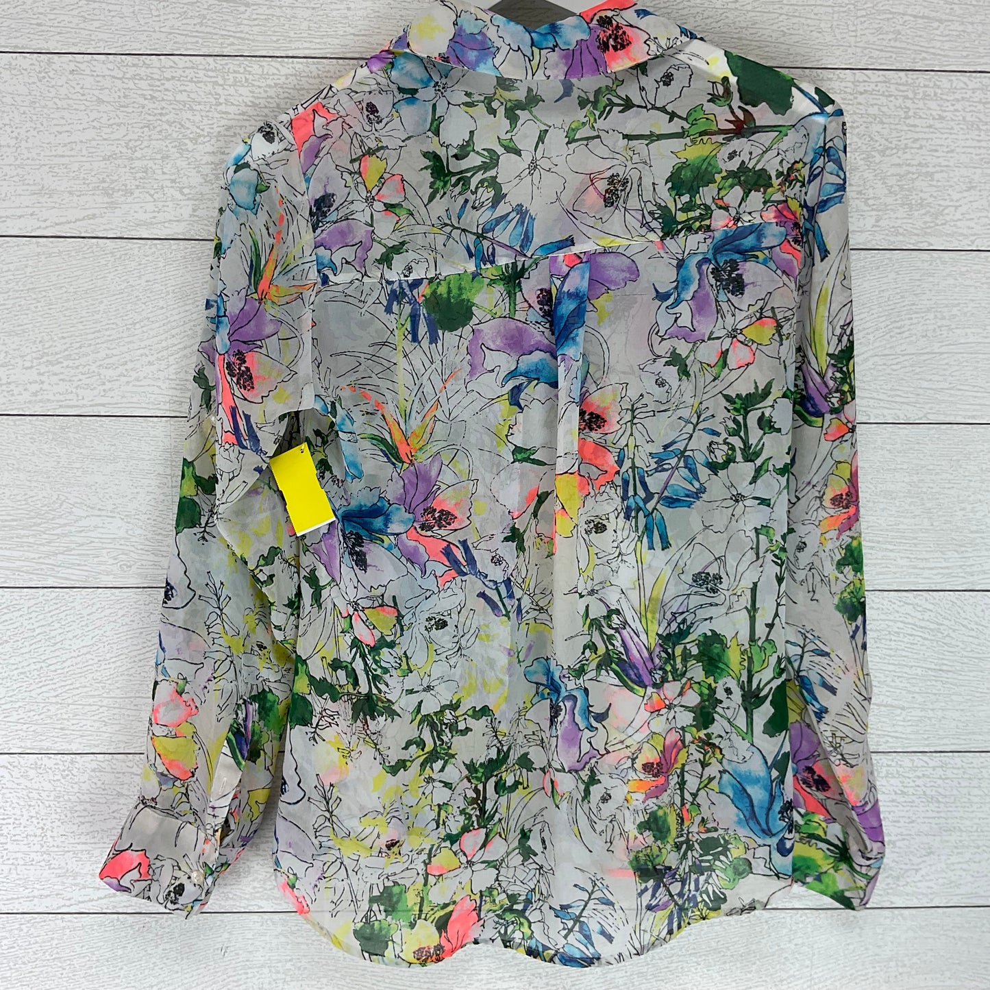 Top Long Sleeve By Express In Multi-colored, Size: S