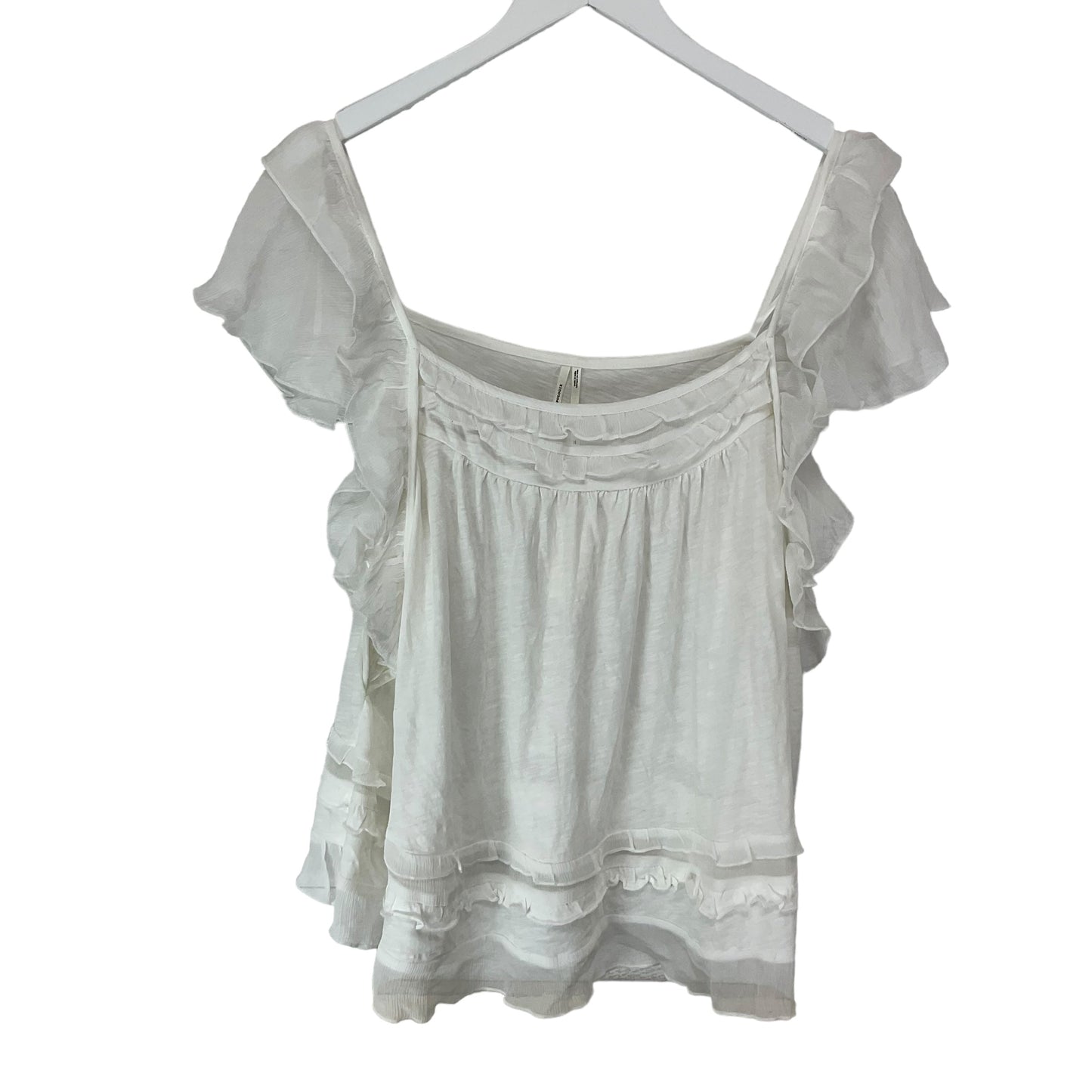 White Top Sleeveless Anthropologie, Size Xl