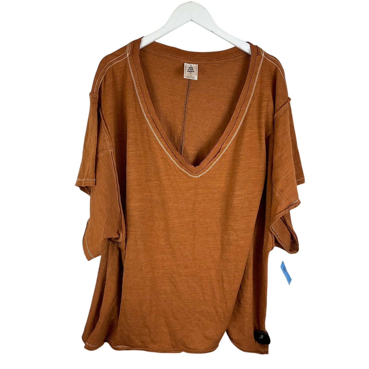 Top Short Sleeve By We The Free In Orange, Size: L