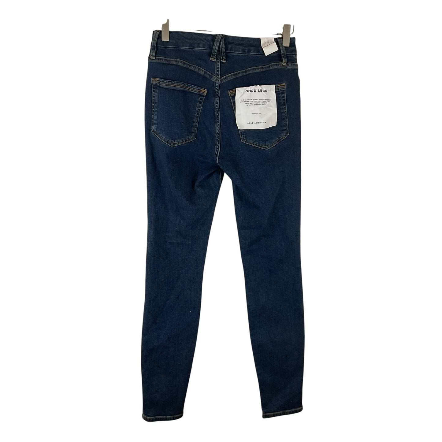 Jeans Skinny By Good American In Blue Denim, Size: 4