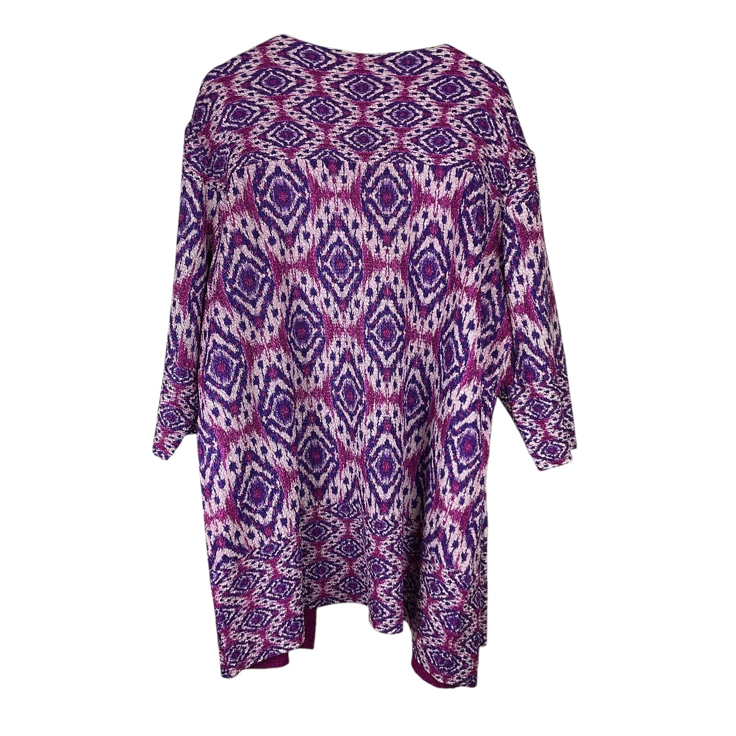 Cardigan By Chicos In Pink & Purple, Size: 4x